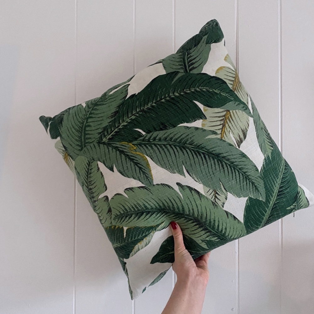 2 Palm Print Pillows